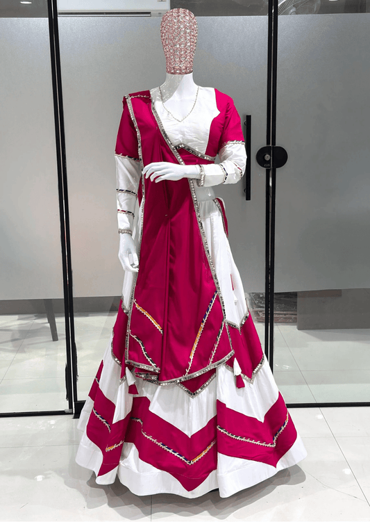 Gulnaar Rayon Cotton Lehenga Set-1